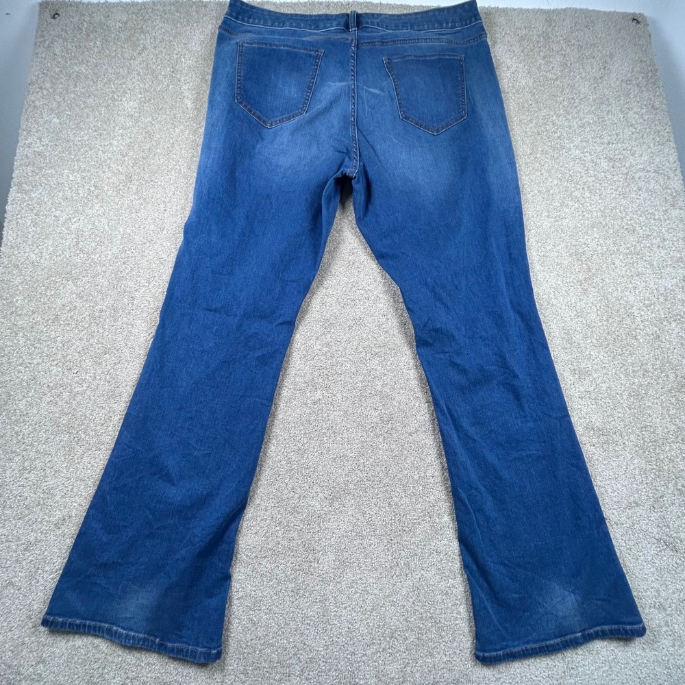 Boutique+ Slim Bootcut Jeans Womens 18W Medium Wash Stretch Denim 1171‎ - Picture 4 of 7